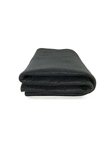 High Temp Felt Welding Blanket: 6' X 4', Black