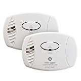 FIRST ALERT Carbon Monoxide Detector, No Outlet Required, Battery Operated, 2-Pack, CO400