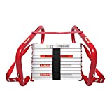 LUISLADDERS Fire Escape Ladder 3 Story with Anti-Skid Rungs Portable Emergency Escape Ladder, Easy to Deploy Store 25- Feet