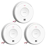 X-Sense AC Hardwired Combination Smoke and Carbon Monoxide Detector, Hardwired Interconnected Smoke and CO Detector Alarm with Replaceable Battery Backup, XP06, 3-Pack