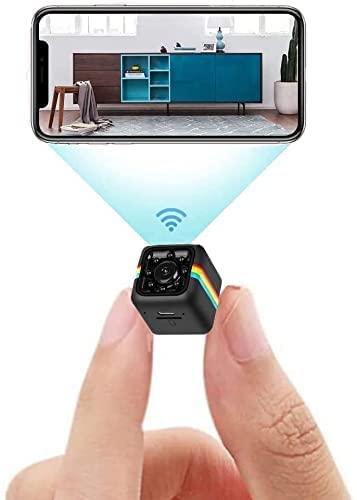 WiFi Wireless Camera Mini Hidden Spy Home Security Camera Small Cam ,Home Camera for Pet/Baby,Outdoor/Indoor Camera Wireless,,for Mobile Phone Applications in Real Time