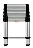 Telesteps 1600E Fully Automatic Telescoping Ladder, with Patented One-Touch Release, OSHA Compliant 12.5 ft Extended Height, Up to 16 ft Reach May be Possible, Telescoping Extension Ladder