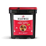 ReadyWise Emergency Food Supply, Freeze-Dried Meat, Survival-Food Disaster Kit for Hurricane Preparedness, Camping Food, Prepper Supplies, Emergency Supplies, Entrée Variety-Pack Bucket, 60 Servings