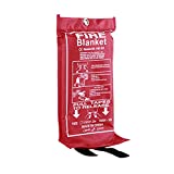 Fire Blanket Kitchen, Fire Blanket Fire Suppression Blanket, Fire Blanket Emergency, Emergency Survival Safety Cover for Kitchen, Fiberglass Blanket 39x39 inches, by C Crystal Lemon