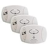 FIRST ALERT Plug-In Carbon Monoxide Detector, 3 Count (Pack of 1), CO600 , White