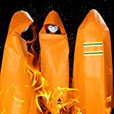 DIBBATU Fireproof Cloak, Fireproof Cape, Fireproof Hooded Cloak, Fire Emergency Survival Safety Blanket Full Body Protection, Flame Retardant Heat Insulation, Fire Escape Suit for Household (Kid)